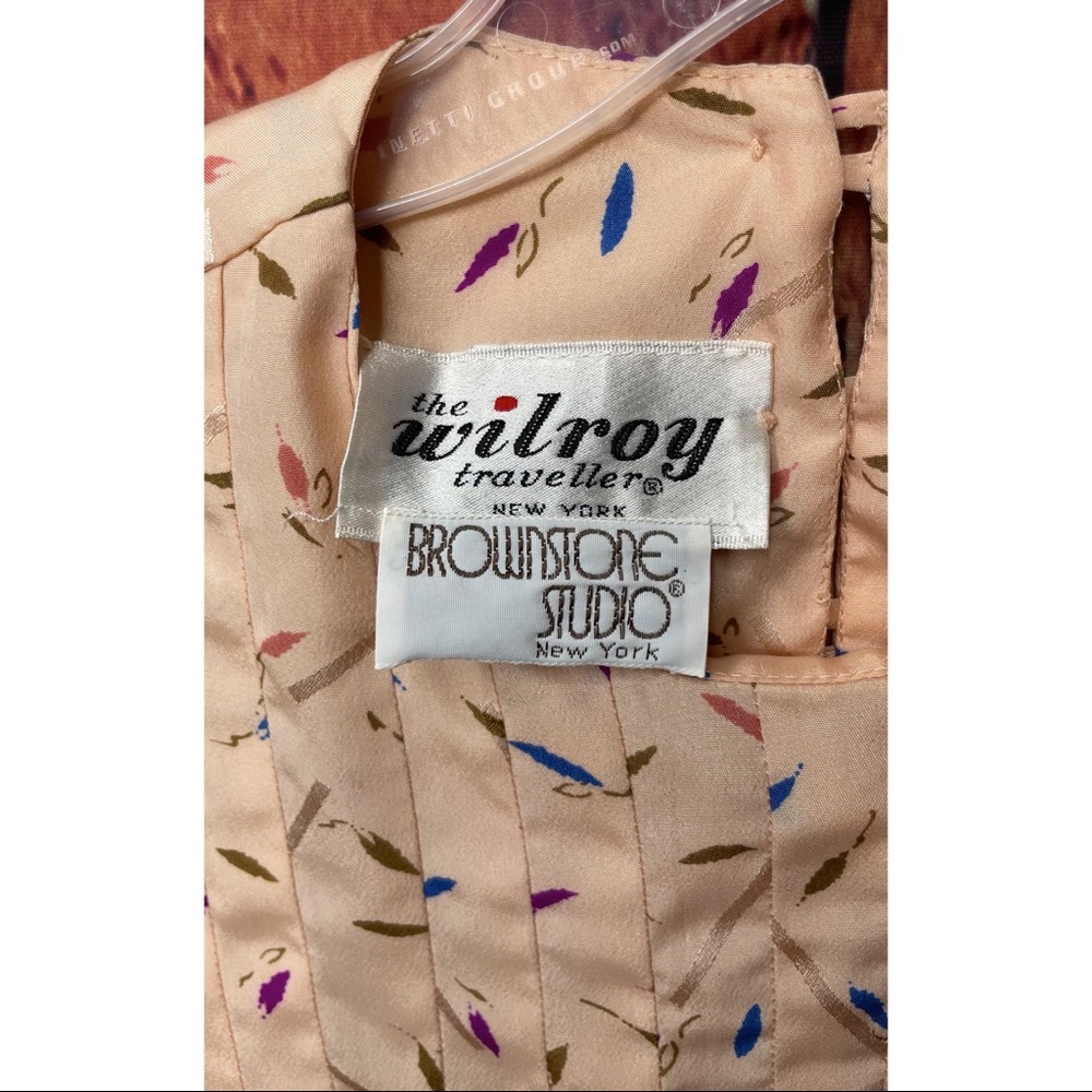 VTG The Wilroy Traveller Brownstone Studio NY Midi Long Sleeve Dress Size 14 - Picture 2 of 7